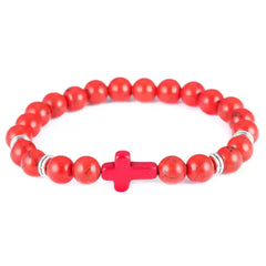 Unisex Astra Cross Bracelet - Cerapoet