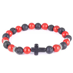 Unisex Astra Cross Bracelet - Cerapoet