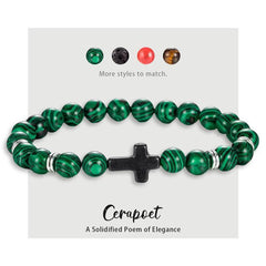 Unisex Astra Cross Bracelet - Cerapoet