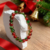 Free Christmas gift with purchase - Starlight Wish gold vein glass bead bracelet-Free Gift over $88