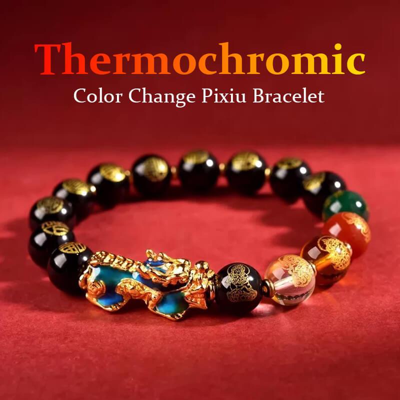 Feng Shui Five Wealth Gods Pi Xiu Bracelet - Cerapoet