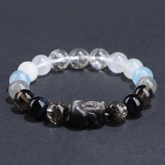 Feng Shui Gold & Water Pixiu Bracelet-Career Breakthrough - Cerapoet