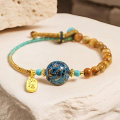 Great Lacquer · Gold Thread Sandalwood Bracelet - Cerapoet