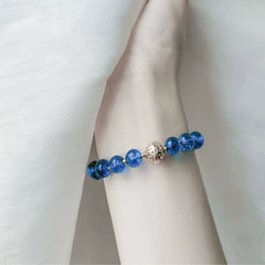 Maris Cordis Blue Crystal Bracelet - Erase Anxiety - Cerapoet