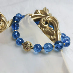 Maris Cordis Blue Crystal Bracelet - Erase Anxiety - Cerapoet