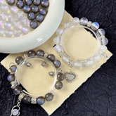Moonlit Sonata Shimmer Resin Beads DIY Bracelet