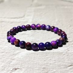 Starry Night Purple Tiger Eye Bracelet - Energy Activation - Cerapoet