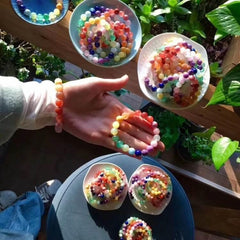 7 Chakra Bracelet Energy Stones-Energy Activation - Cerapoet