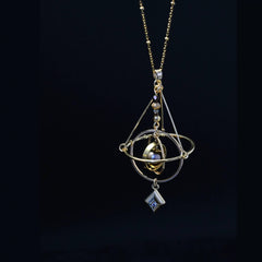 Solaris Orbit|Rotatable Solar System Necklace - Cerapoet