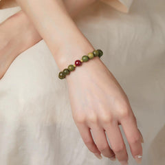 Green Eco-Friendly Sandalwood Healing Bracelet - Cerapoet