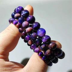 Starry Night Purple Tiger Eye Bracelet - Energy Activation - Cerapoet
