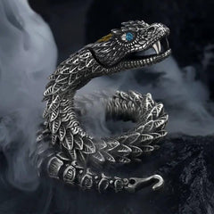 Year of the snake 2025 lucky snake god guardian bracelet for men - Cerapoet