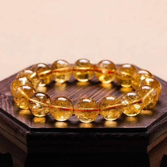 Citrine Yellow Crystal Wealth Bracelet-Prosperity Blessing - Cerapoet