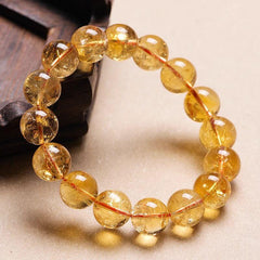 Citrine Yellow Crystal Wealth Bracelet-Prosperity Blessing - Cerapoet