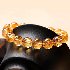 Citrine Yellow Crystal Wealth Bracelet-Prosperity Blessing - Cerapoet