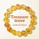 Citrine Yellow Crystal Wealth Bracelet-Prosperity Blessing - Cerapoet