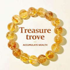 Citrine Yellow Crystal Wealth Bracelet-Prosperity Blessing - Cerapoet