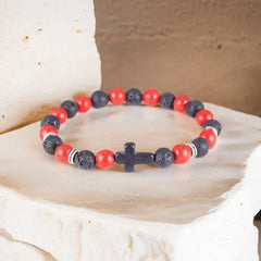 Unisex Astra Cross Bracelet - Cerapoet