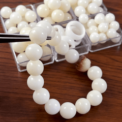 Quiet Path White Bodhi Seed Beads for DIY Jewelry