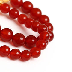 Feng Shui Red Agate Pixiu Bracelet Attract Wealth
