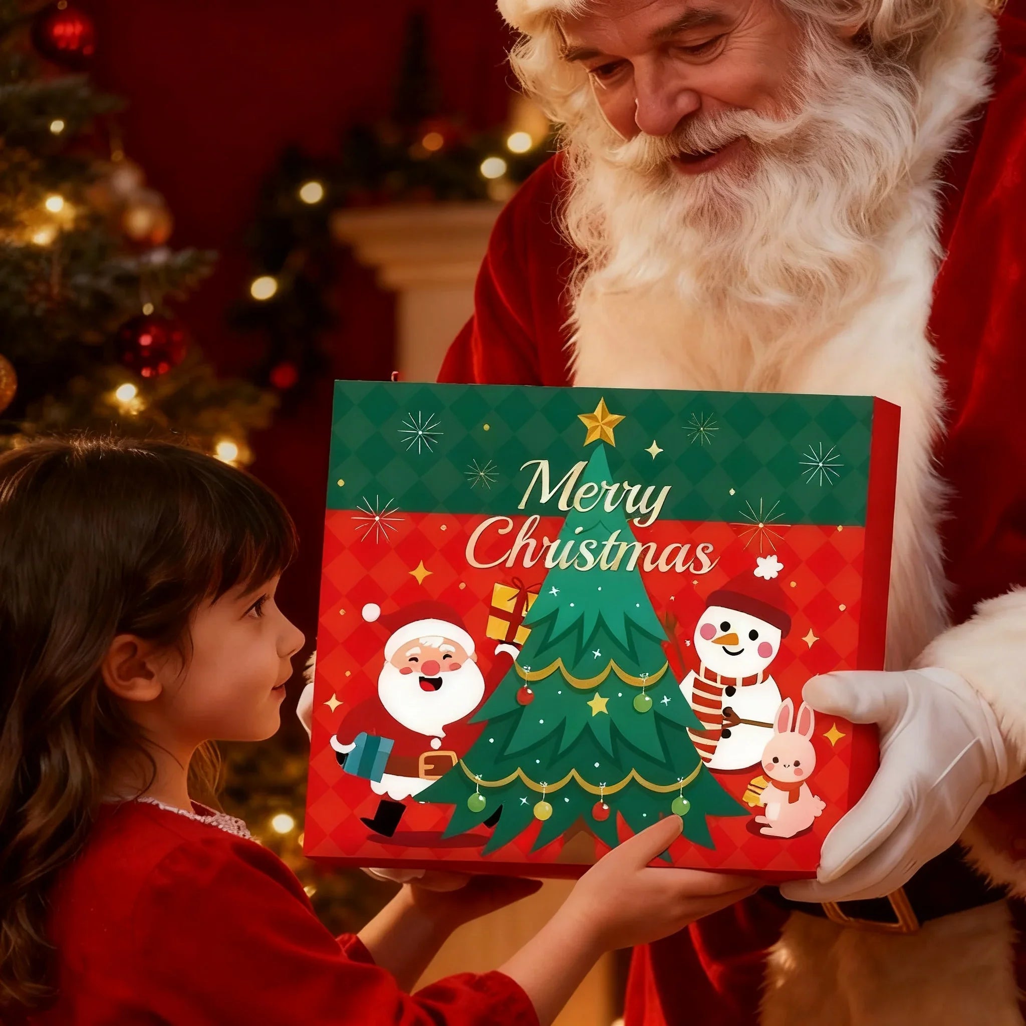 The Ultimate 24-Door Christmas Pop-Up Advent Calendar & Craft Box - Unbox 24 Surprises for Family DIY Bracelet & Tree Decorating Fun