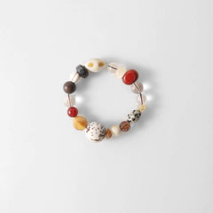 The Colorful Fusion Holiday Bracelet - A vibrant mix of crystal, agate, and bodhi beads for Christmas gifting.