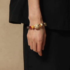 The Colorful Fusion Holiday Bracelet - A vibrant mix of crystal, agate, and bodhi beads for Christmas gifting.