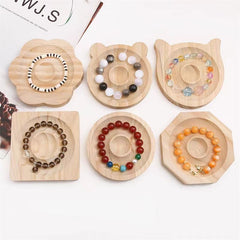 Wooden Bracelet Beading Display Tray